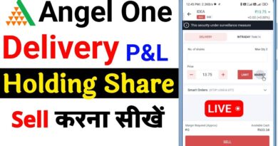 Angel One Delivery Share sell kaise kare | angel one stock sell kaise kare | angel one sell order