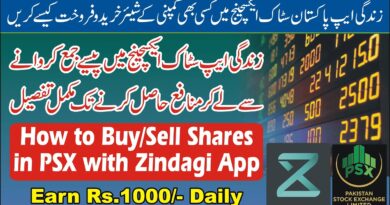 How to Buy and Sell Shares in Pakistan Stock Exchange with Zindagi App | PSX Trading Tutorial